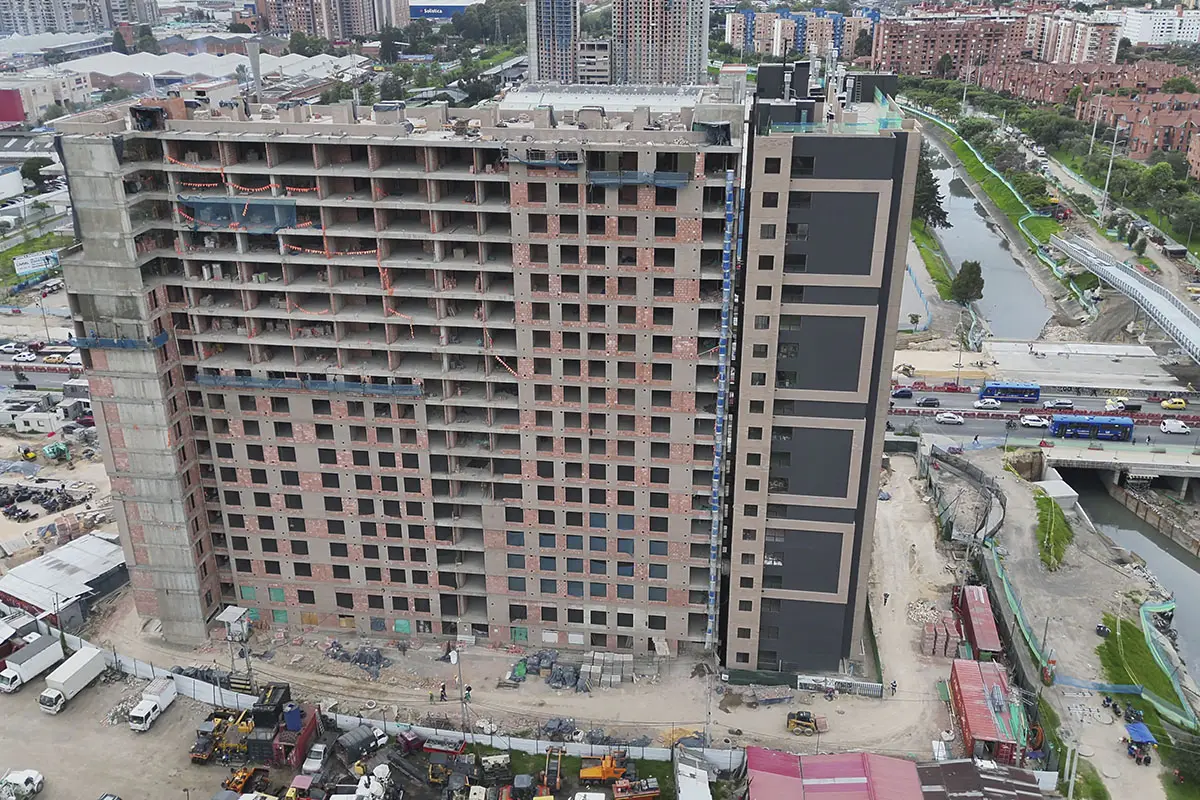 Foto del proyecto Central 68 en avance de obra Noviembre de 2025