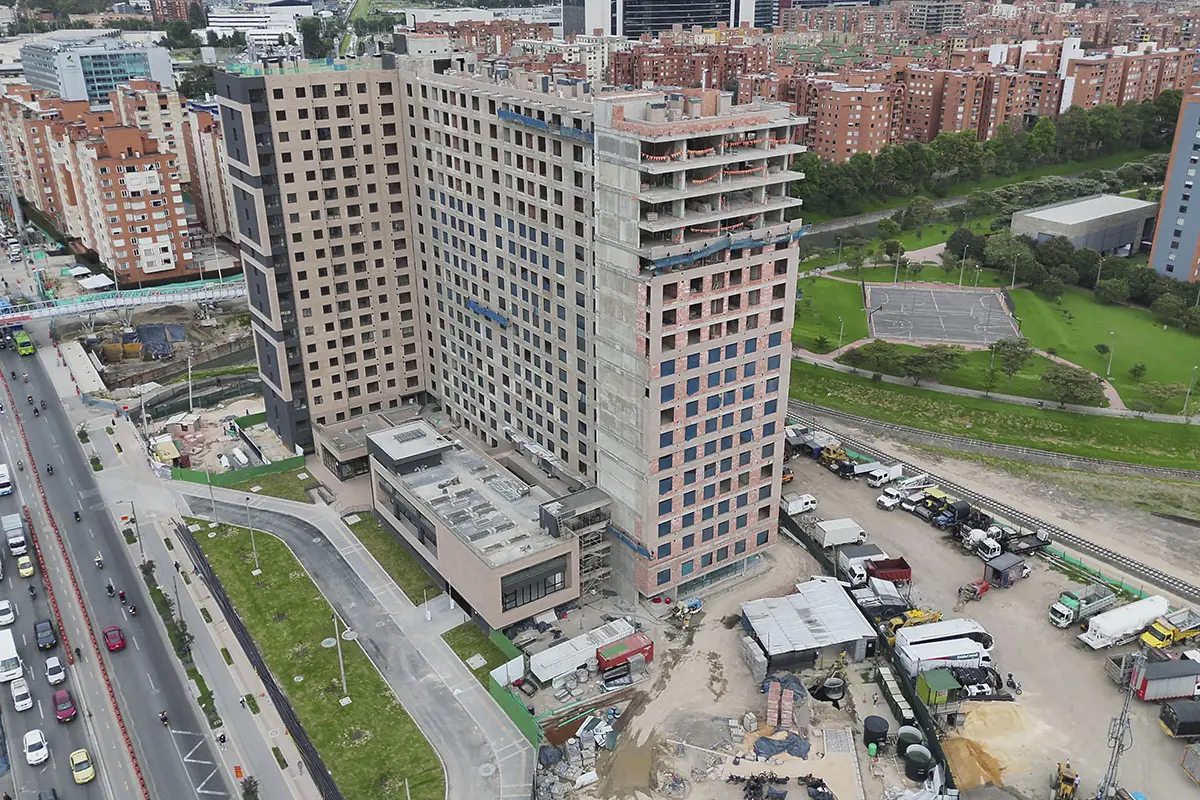 Foto del proyecto Central 68 en avance de obra Noviembre de 2025