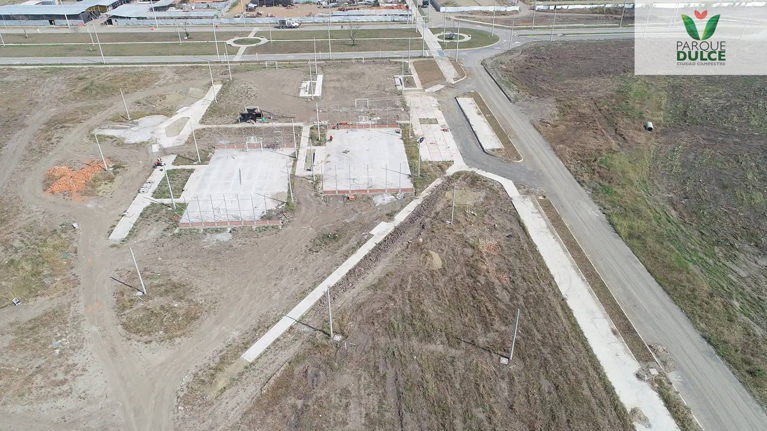 Foto del macroproyecto Parque dulce en avance de obra Enero de 2025