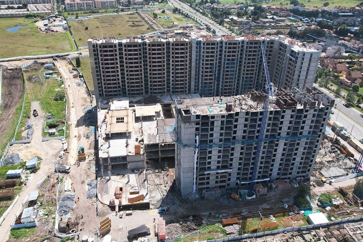 Foto del proyecto Tramonte Living en avance de obra Enero de 2025