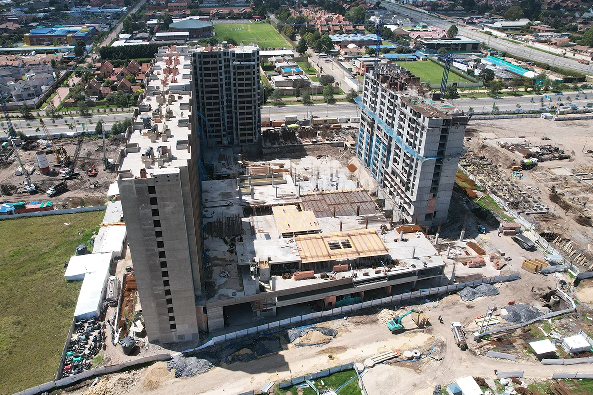 Foto del proyecto Tramonte Living en avance de obra Enero de 2025