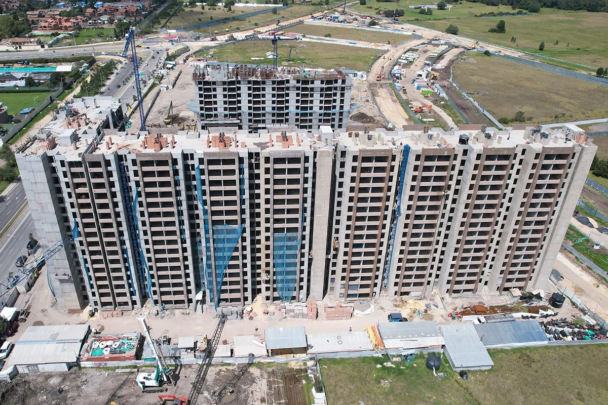 Foto del proyecto Tramonte Living en avance de obra Enero de 2025