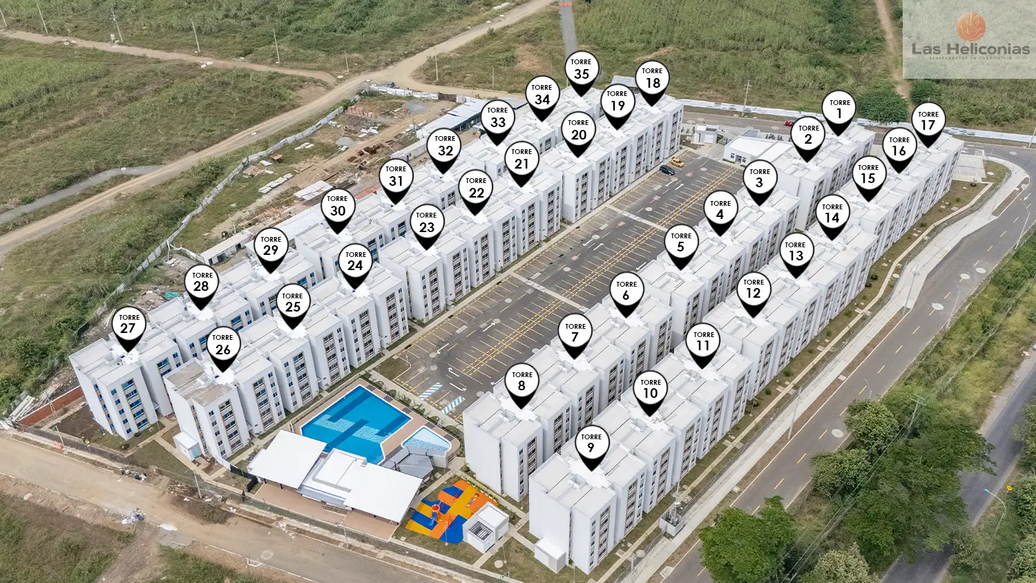 Foto del proyecto Heliconias en avance de obra Julio de 2025