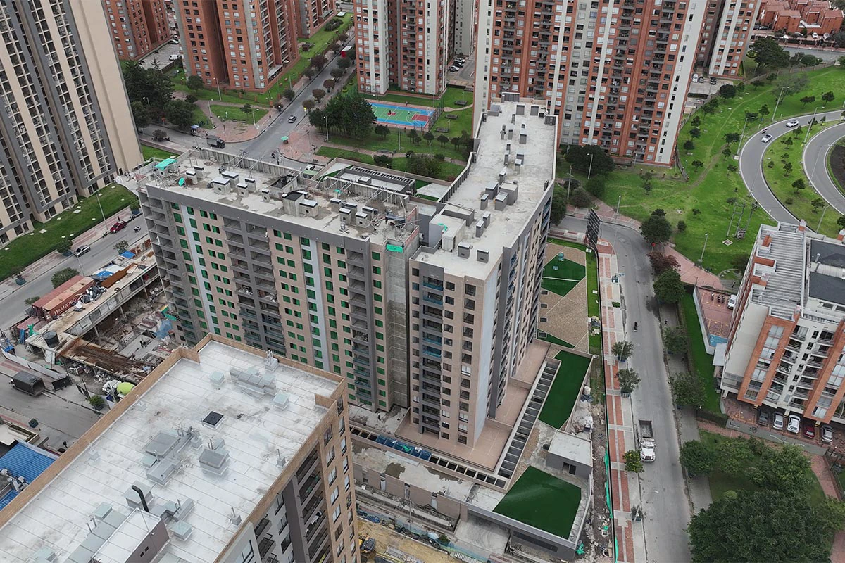 Foto del proyecto Álamo Veramonte en avance de obra julio de 2025