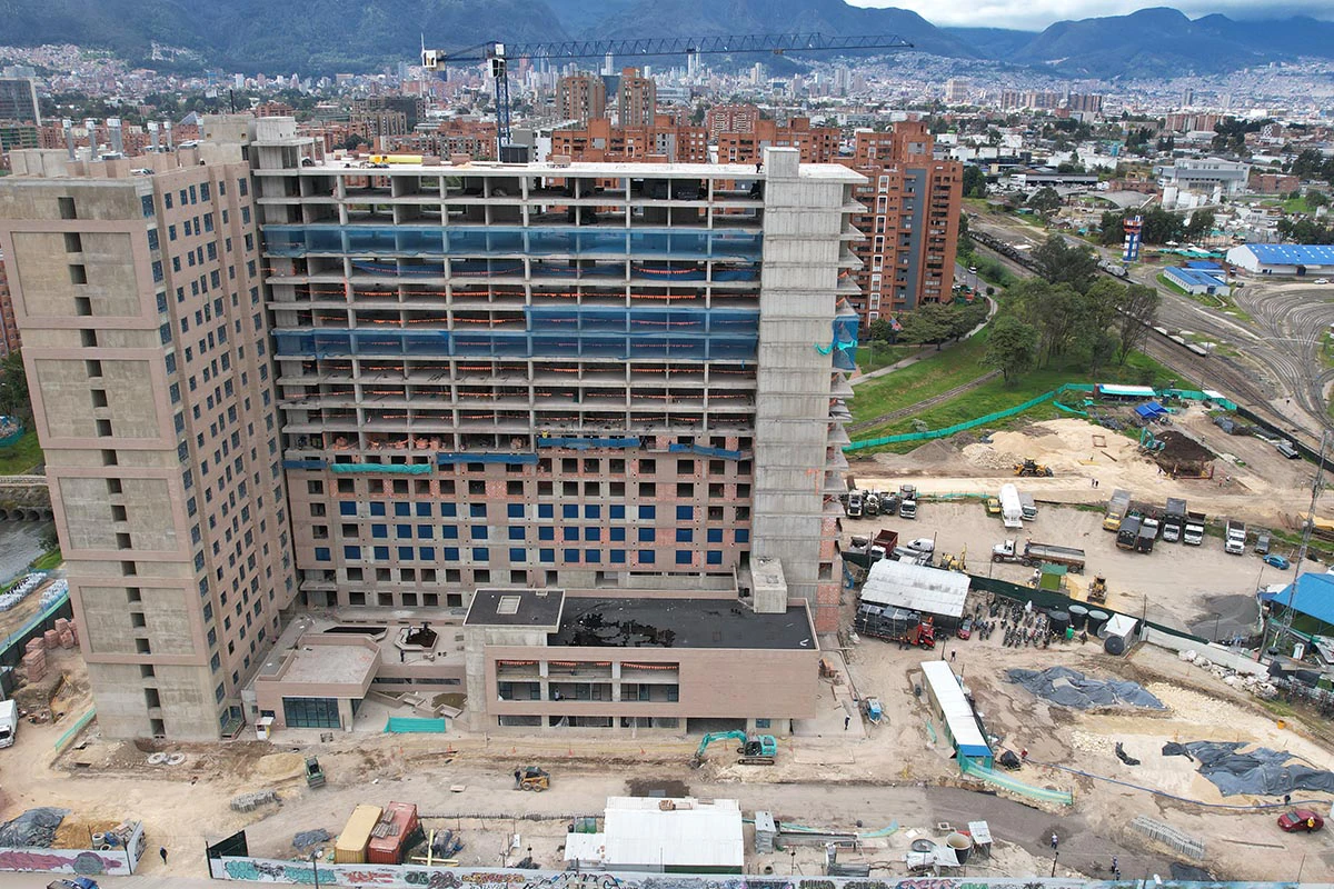 Foto del proyecto Central 68 en avance de obra julio de 2025