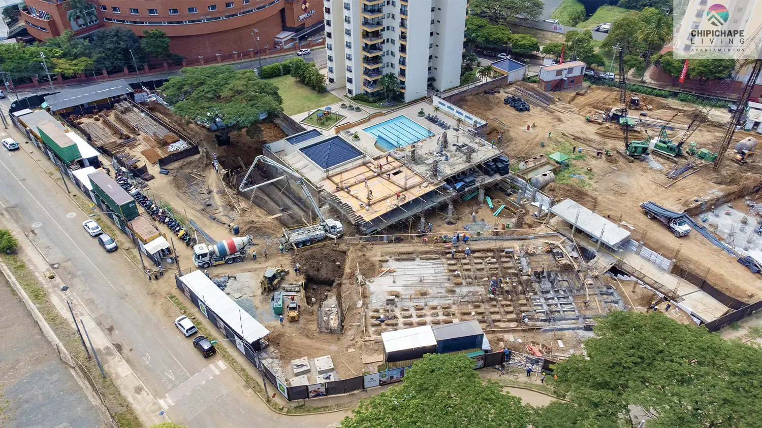 Foto del proyecto Chipichape Living en avance de obra Julio de 2024