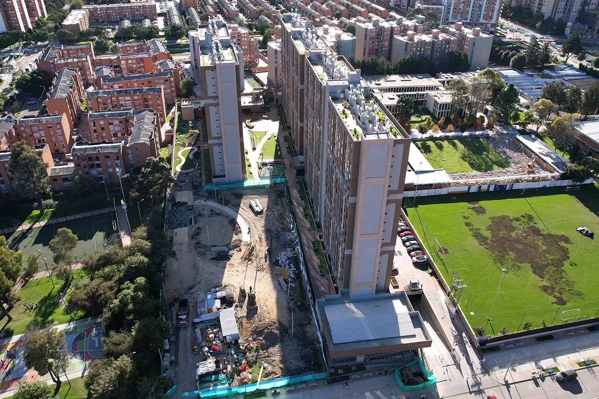 Foto del proyecto Park Living en avance de obra Julio de 2024