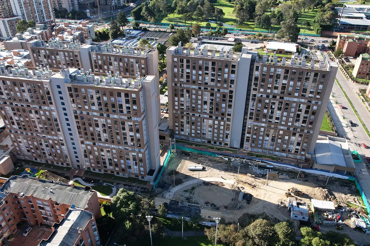 Foto del proyecto Park Living en avance de obra Julio de 2024