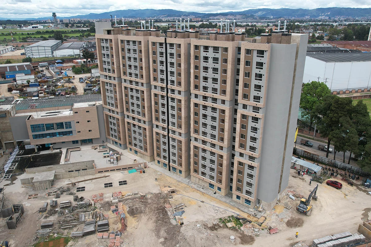 Foto del proyecto Senderos de Fontibon en avance de obra julio de 2025