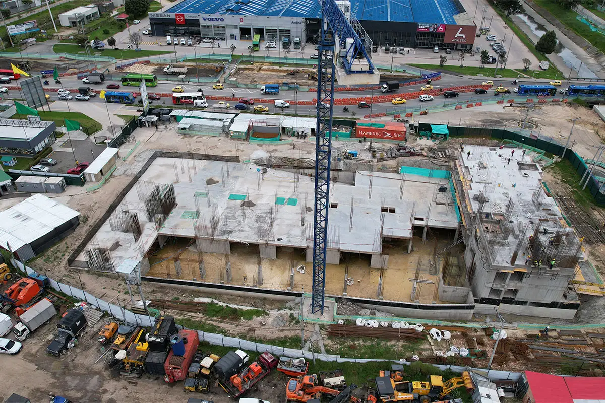 Foto del proyecto Central 68 en avance de obra Junio de 2024