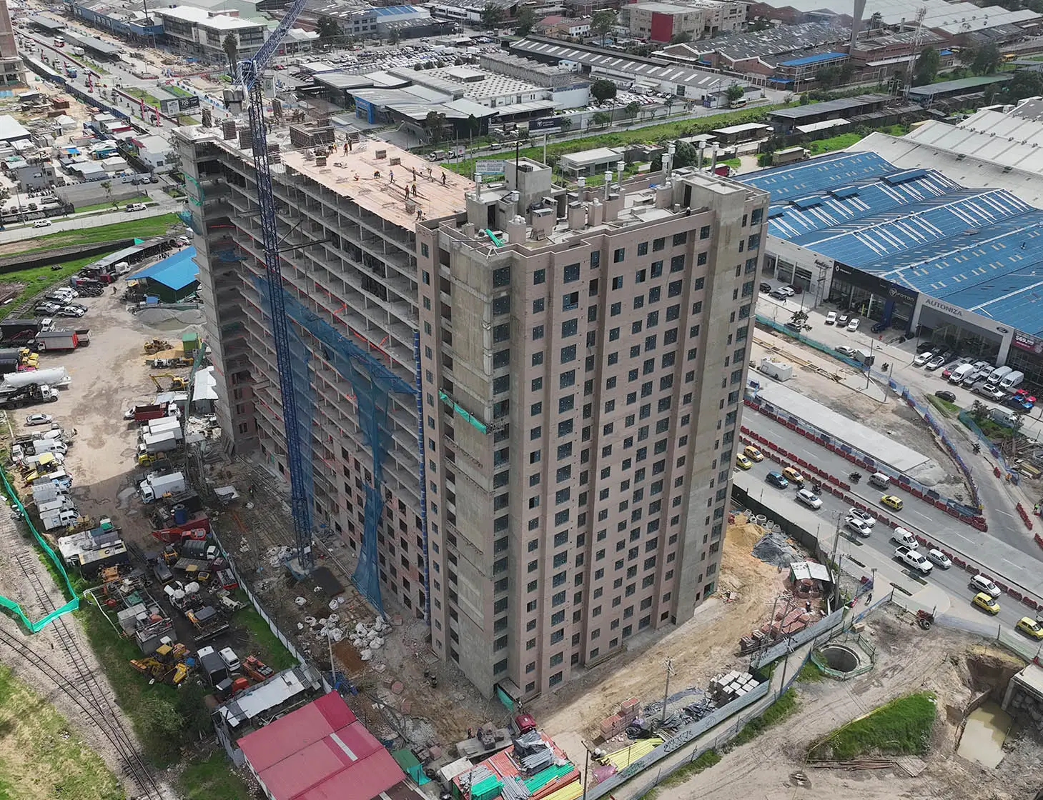 Foto del proyecto Central 68 en avance de obra junio de 2025
