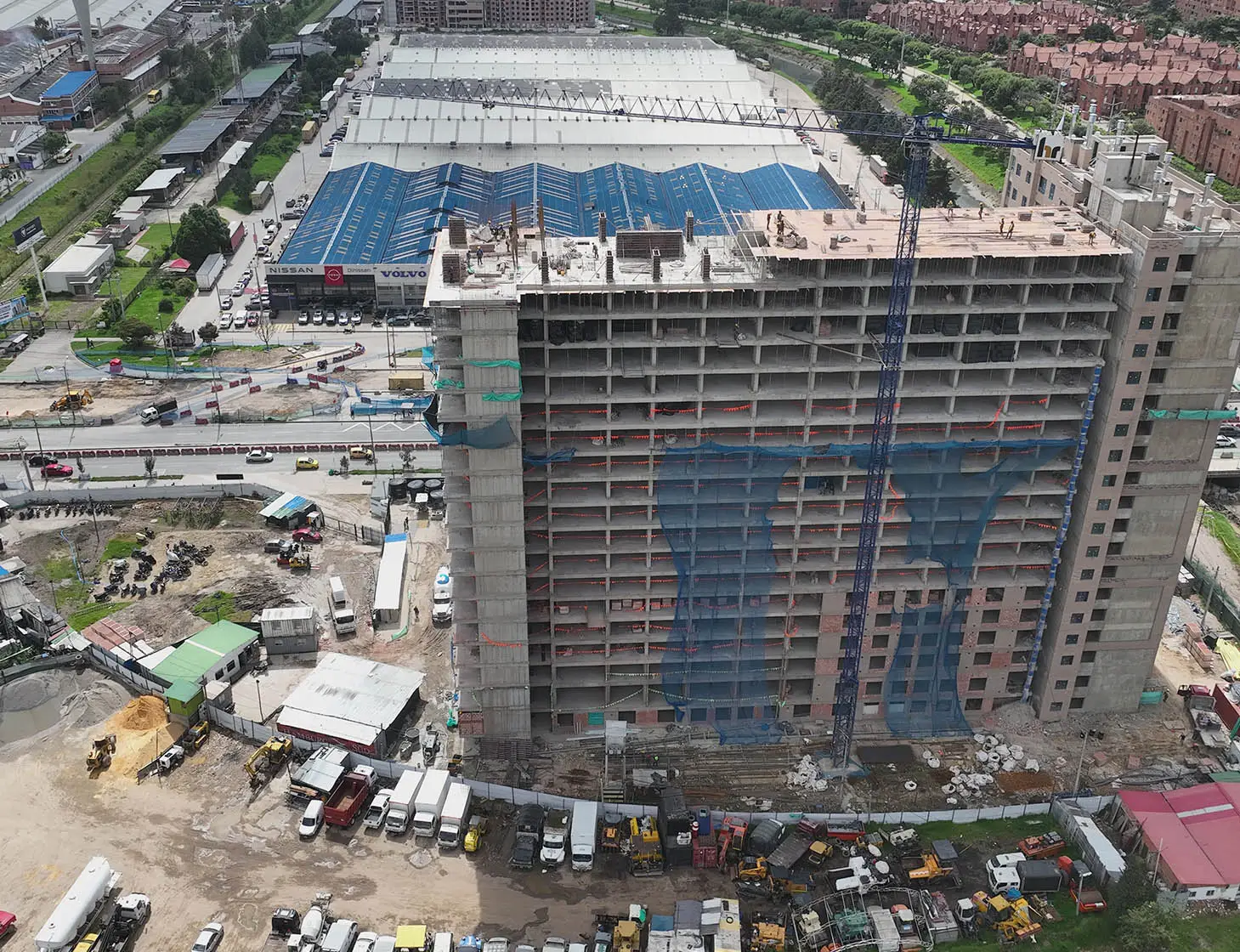 Foto del proyecto Central 68 en avance de obra junio de 2025
