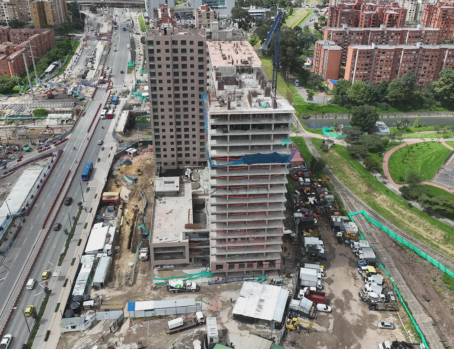 Foto del proyecto Central 68 en avance de obra junio de 2025
