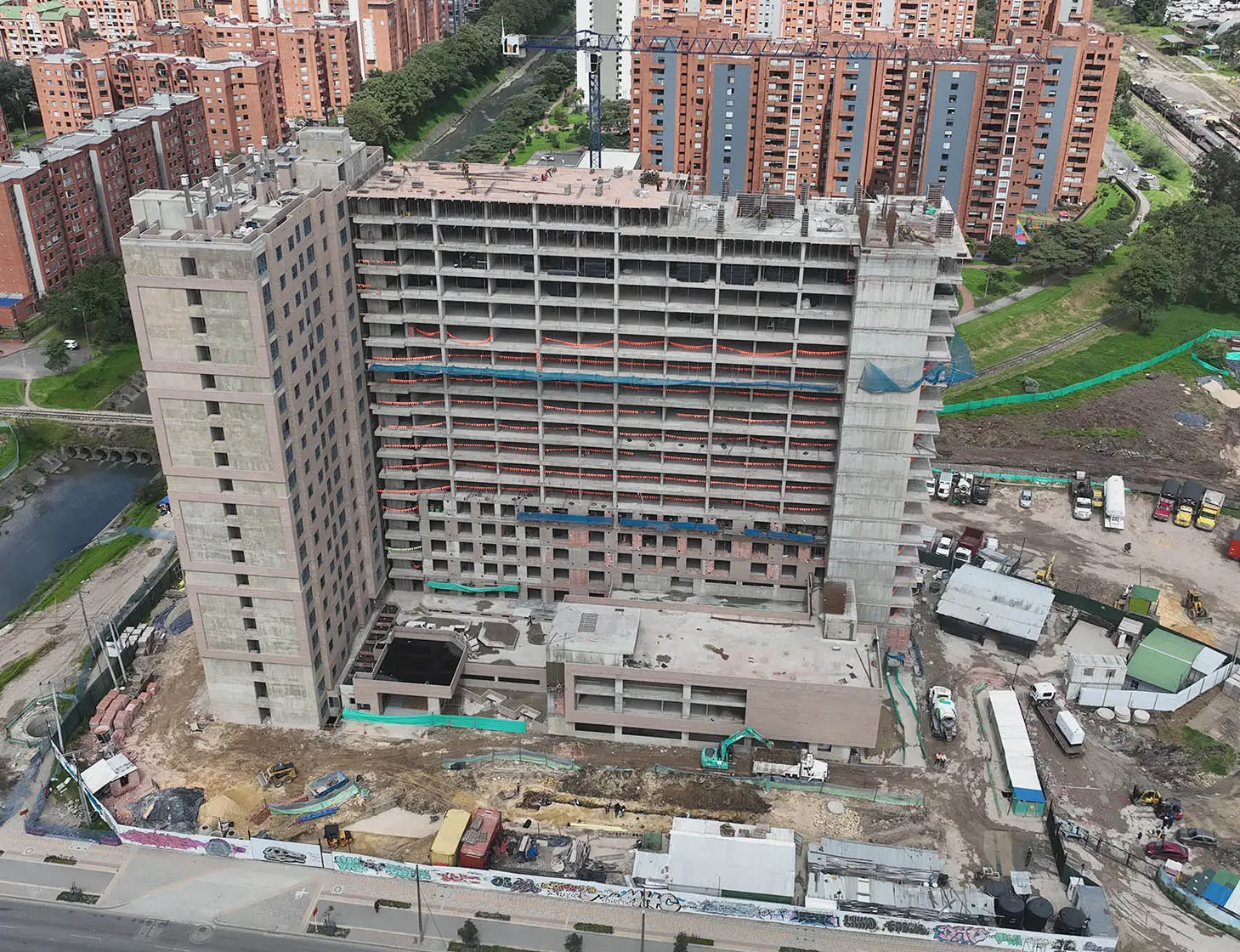 Foto del proyecto Central 68 en avance de obra junio de 2025