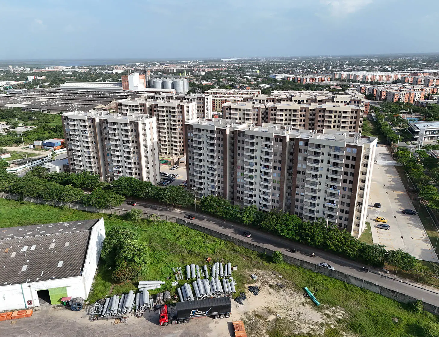 Foto del proyecto Puerto Guitarra en avance de obra junio de 2025