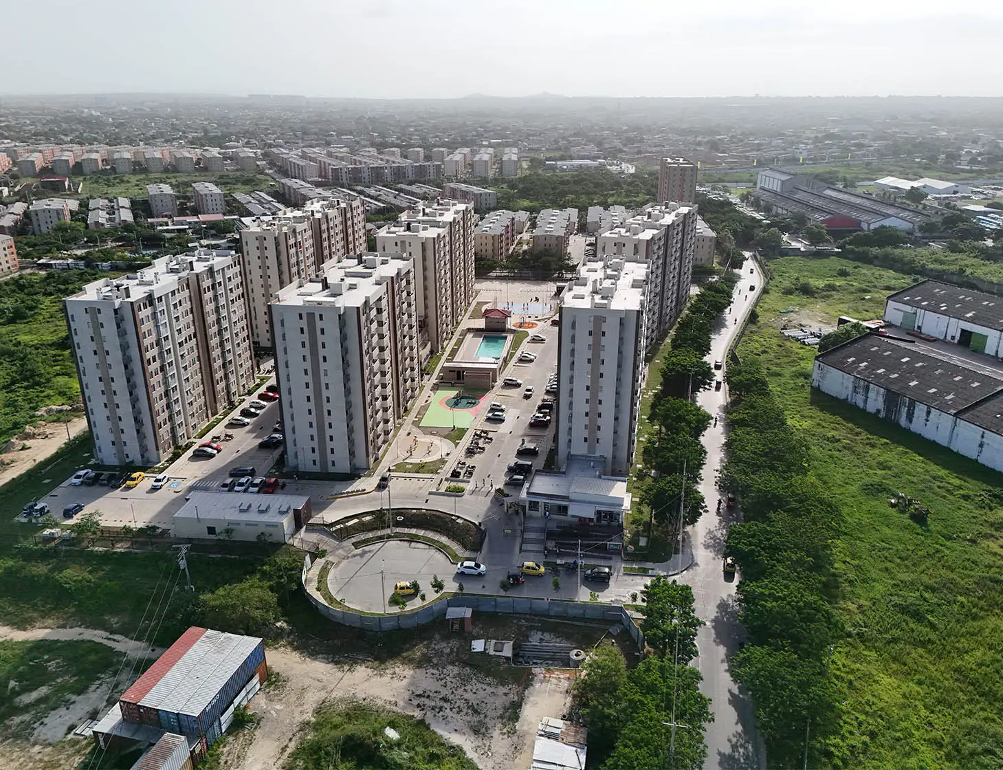 Foto del proyecto Puerto Guitarra en avance de obra junio de 2025