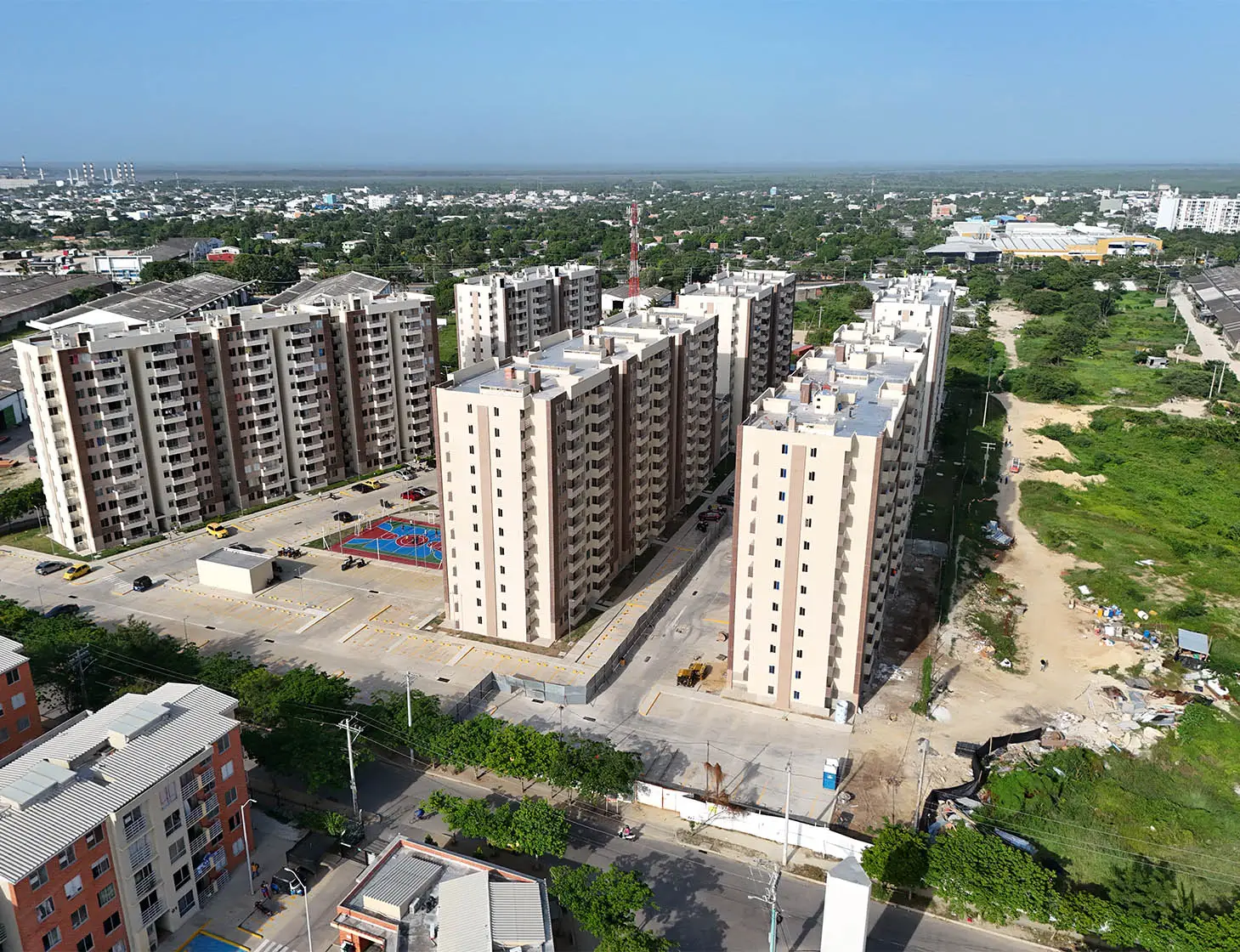 Foto del proyecto Puerto Guitarra en avance de obra junio de 2025