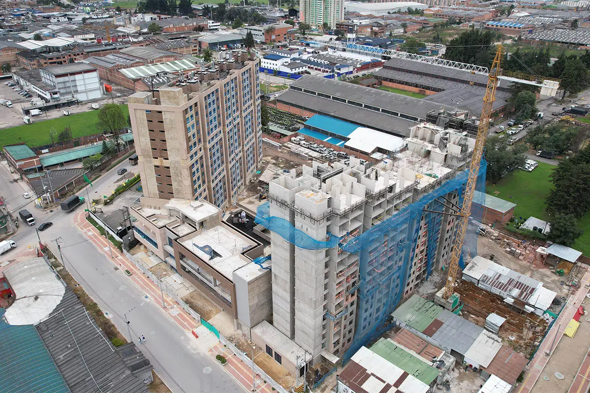 Foto del proyecto Senderos de Fontibon en avance de obra junio de 2025