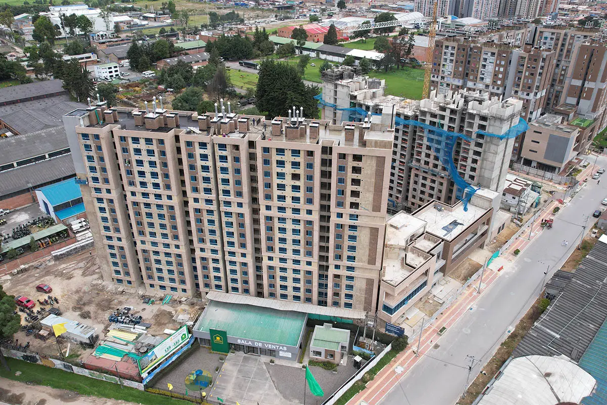 Foto del proyecto Senderos de Fontibon en avance de obra junio de 2025
