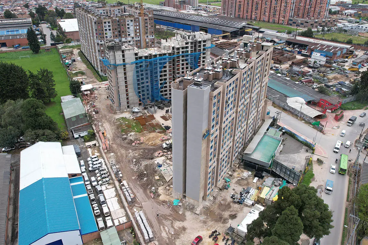 Foto del proyecto Senderos de Fontibon en avance de obra junio de 2025