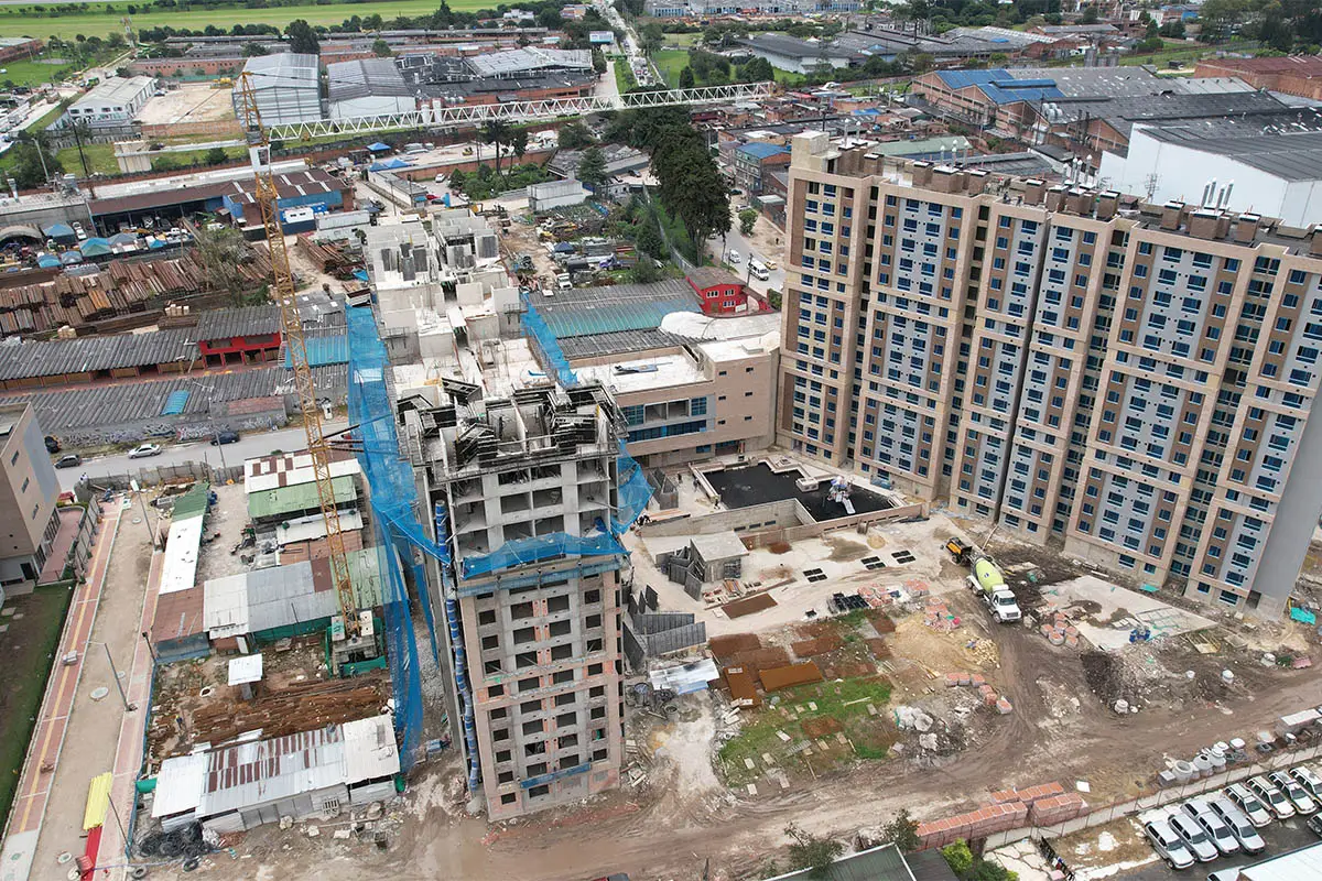 Foto del proyecto Senderos de Fontibon en avance de obra junio de 2025
