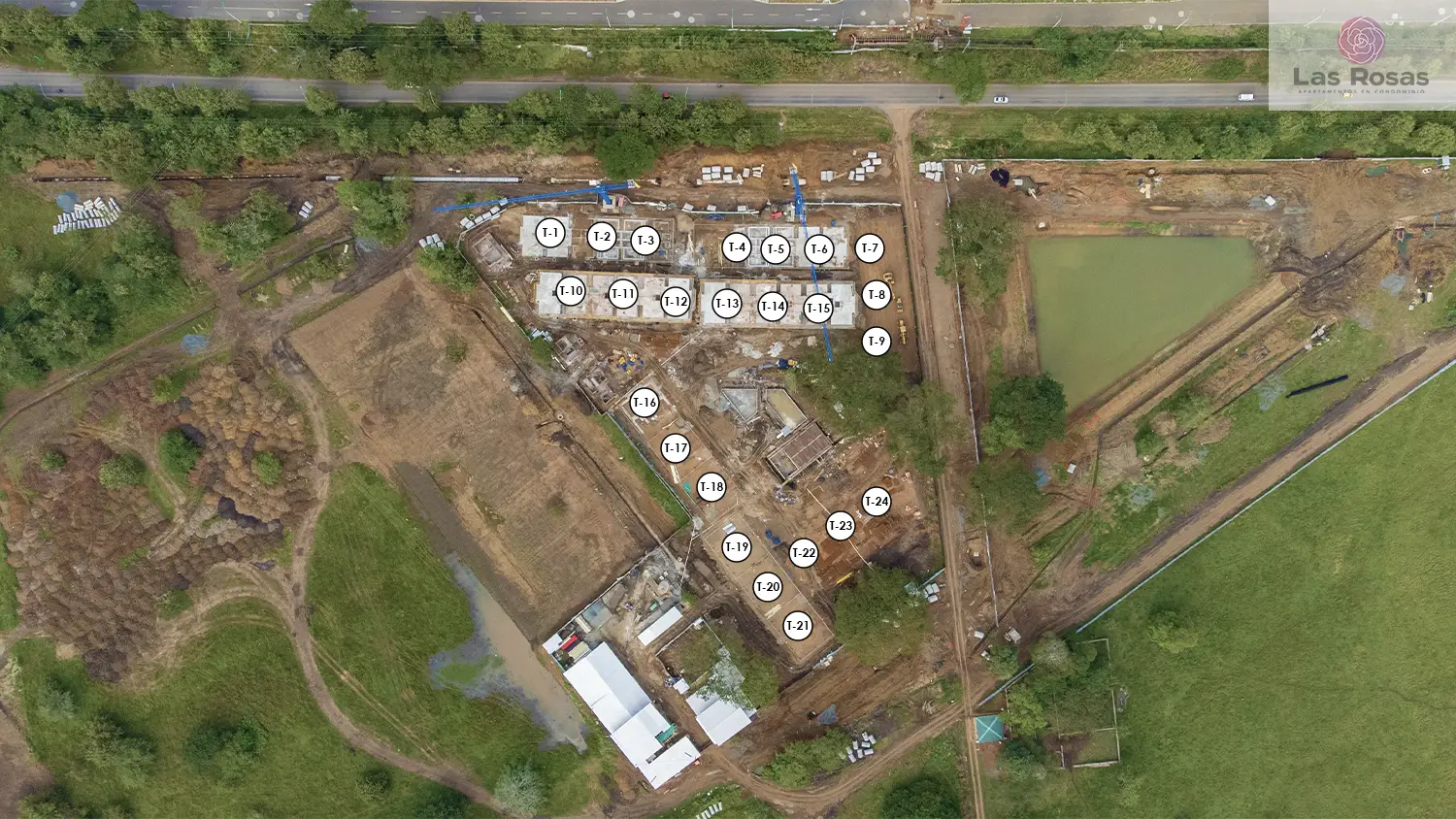 Foto del proyecto Las Rosas en avance de obra Diciembre de 2025