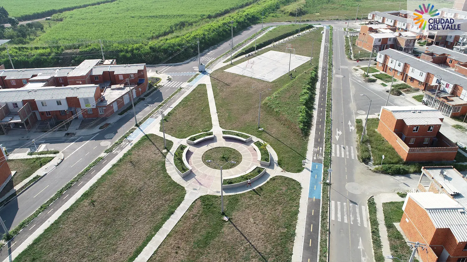 Foto del Macroproyecto Ciudad del Valle en avance de obra Julio 2025