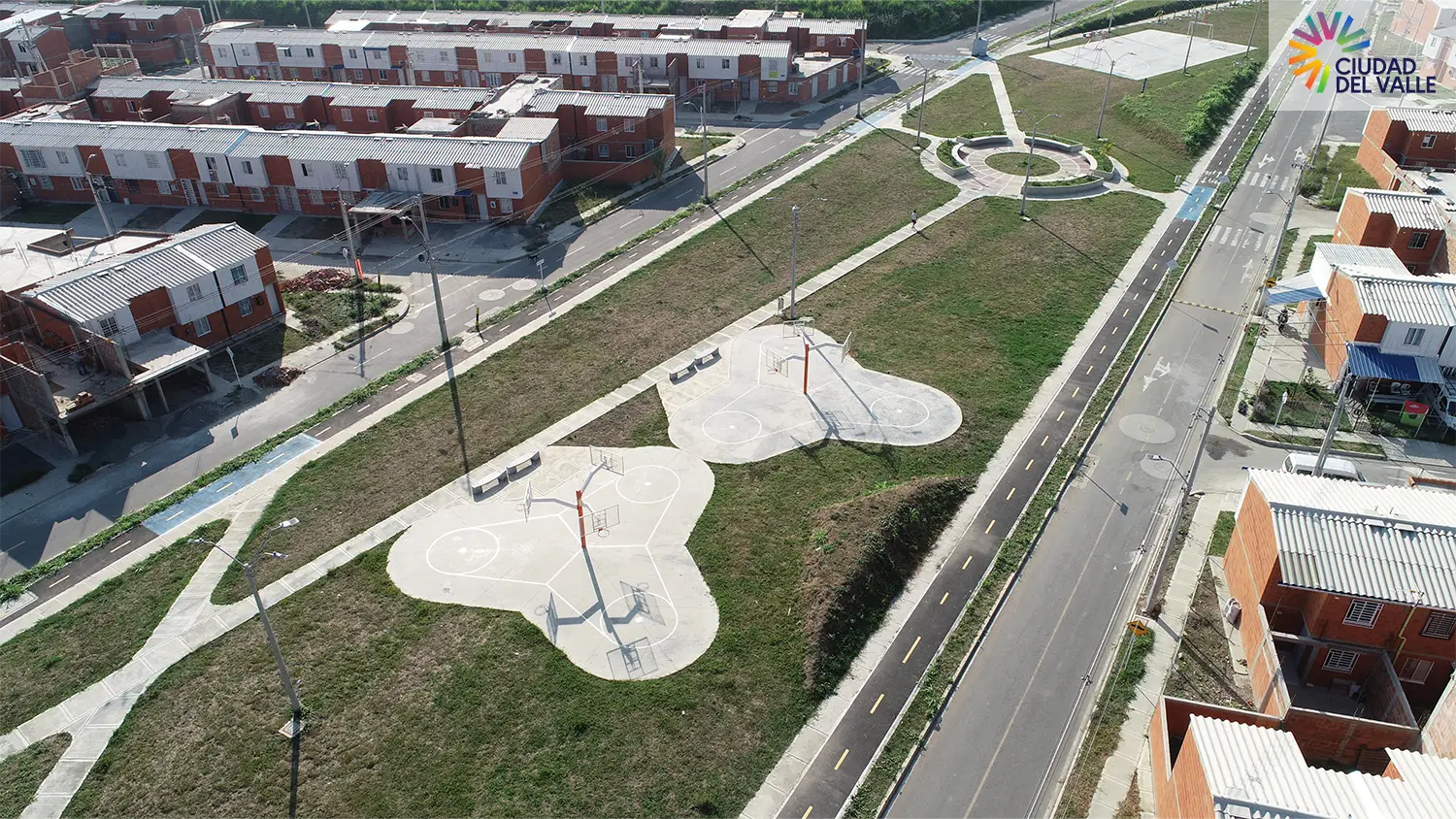 Foto del Macroproyecto Ciudad del Valle en avance de obra Julio 2025