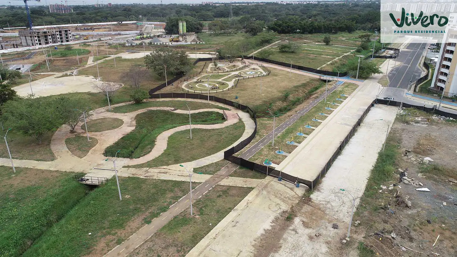 Foto del Macroproyecto Vivero Parque Residencial en avance de obra Julio de 2024