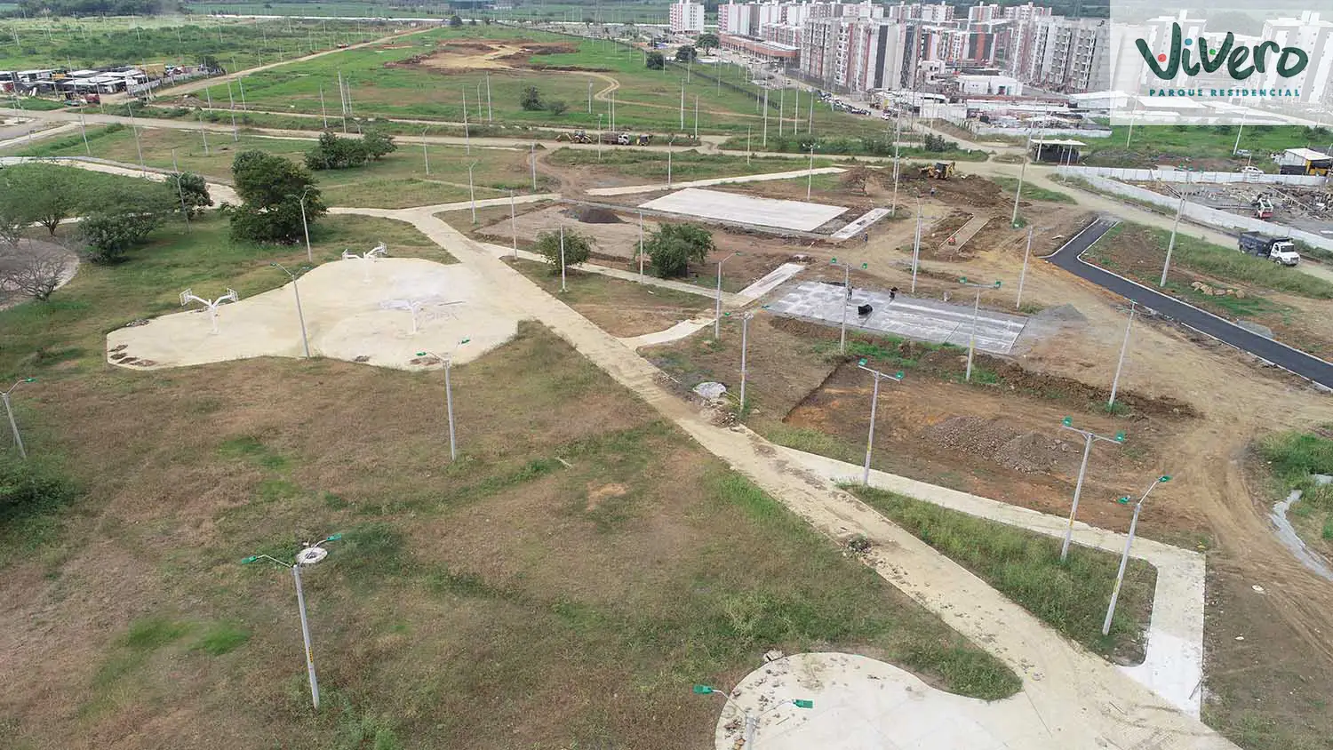 Foto del Macroproyecto Vivero Parque Residencial en avance de obra Julio de 2024