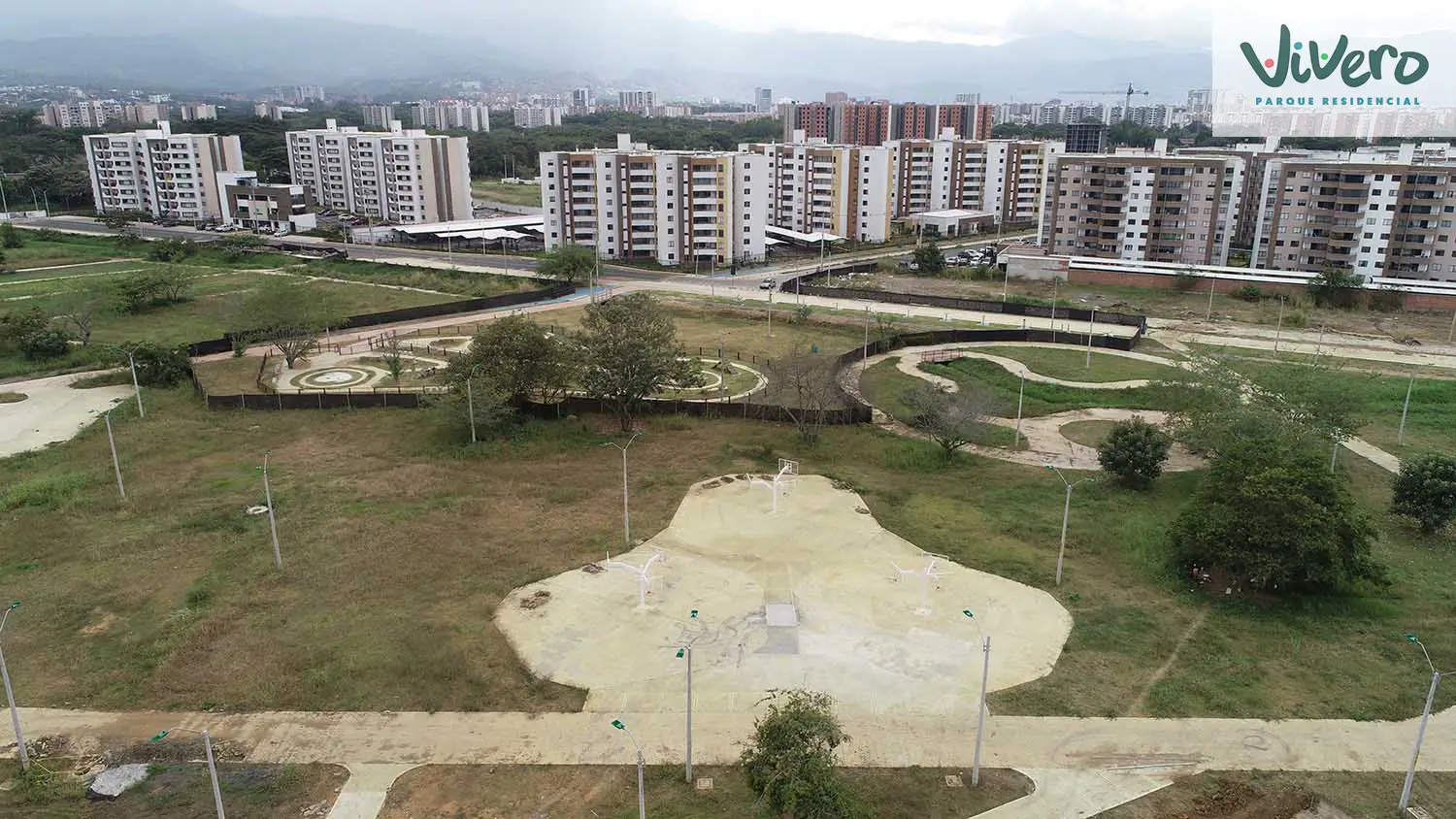 Foto del Macroproyecto Vivero Parque Residencial en avance de obra Julio de 2024