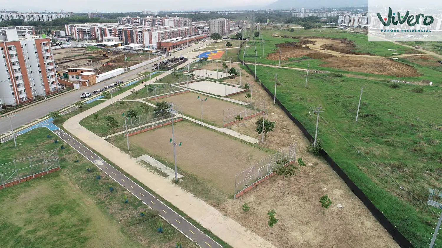 Foto del Macroproyecto Vivero Parque Residencial en avance de obra Julio de 2024