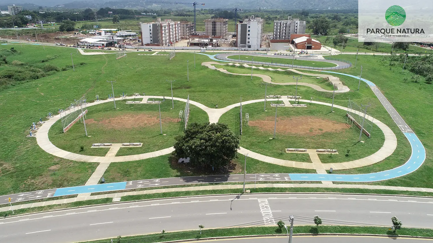 Foto del Macroproyecto Parque Natura en avance de obra Mayo de 2024