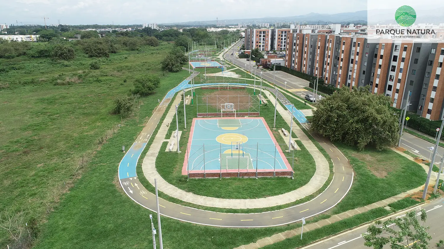 Foto del Macroproyecto Parque Natura en avance de obra Mayo de 2024