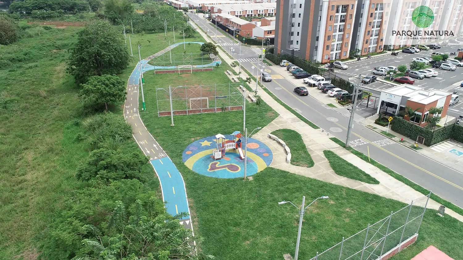 Foto del Macroproyecto Parque Natura en avance de obra Mayo de 2024