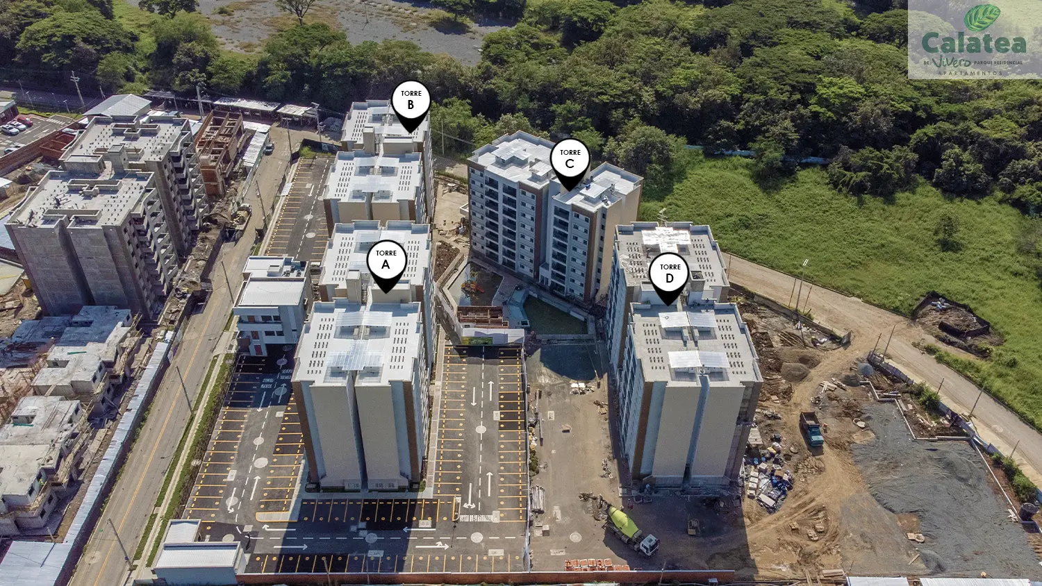 Foto del proyecto Calatea en avance de obra noviembre de 2025