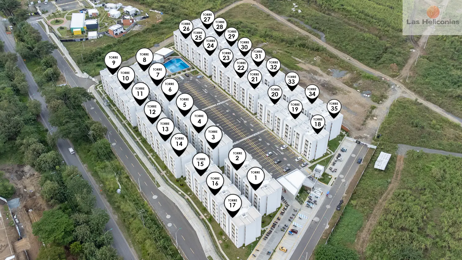 Foto del proyecto Heliconias en avance de obra noviembre de 2025