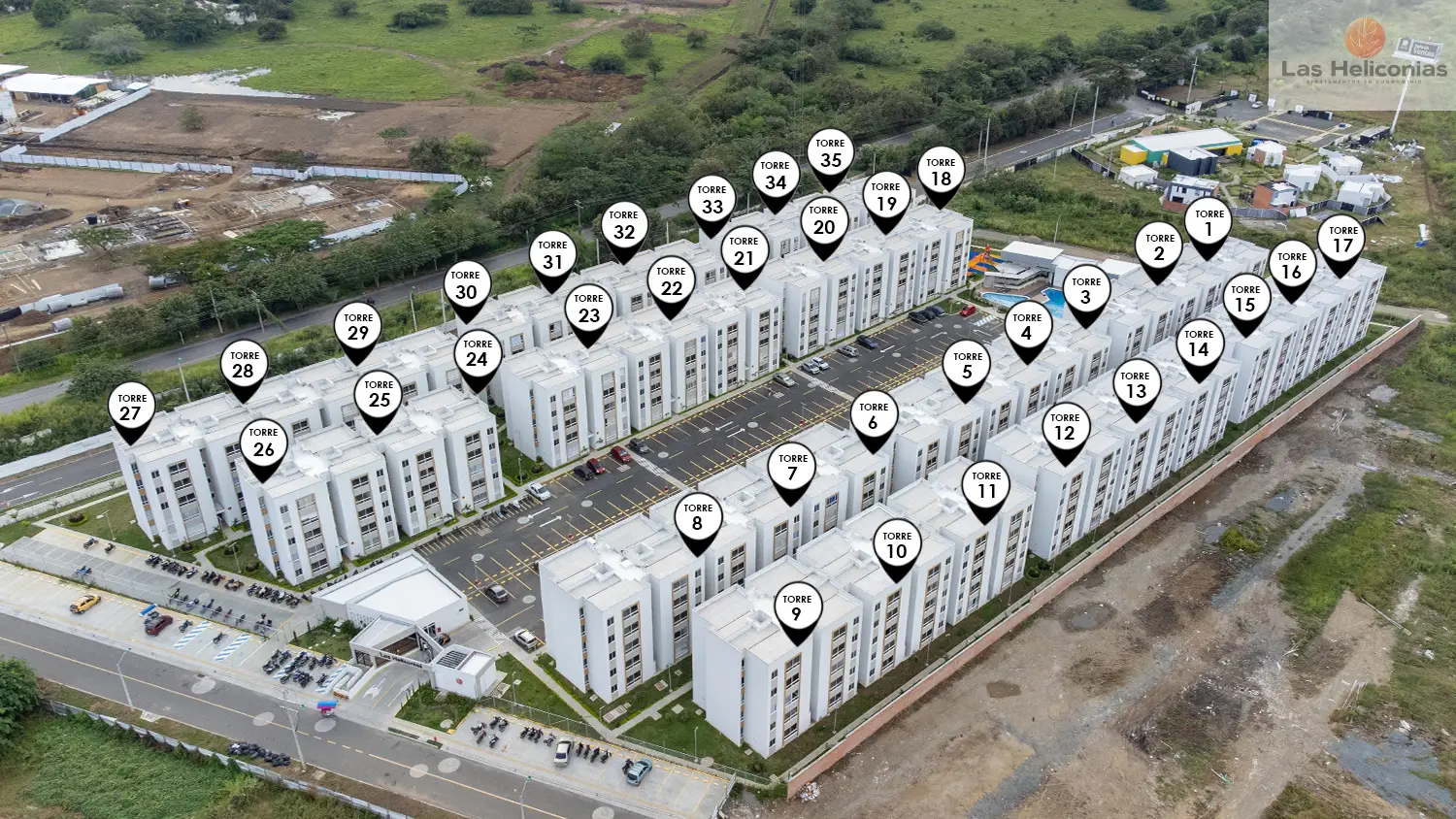 Foto del proyecto Heliconias en avance de obra noviembre de 2025