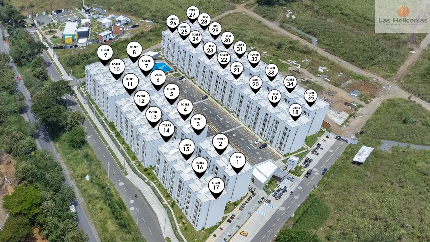 Foto del proyecto Heliconias en avance de obra octubre de 2025