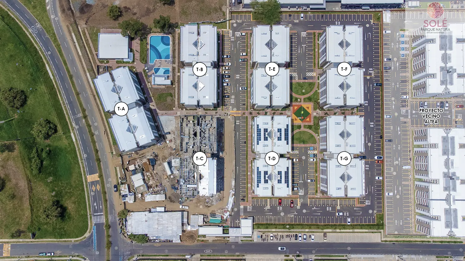 Foto del proyecto Solé en avance de obra octubre de 2025