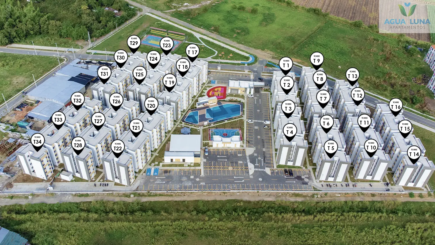 Foto del proyecto Agua Luna en avance de obra Septiembre de 2025