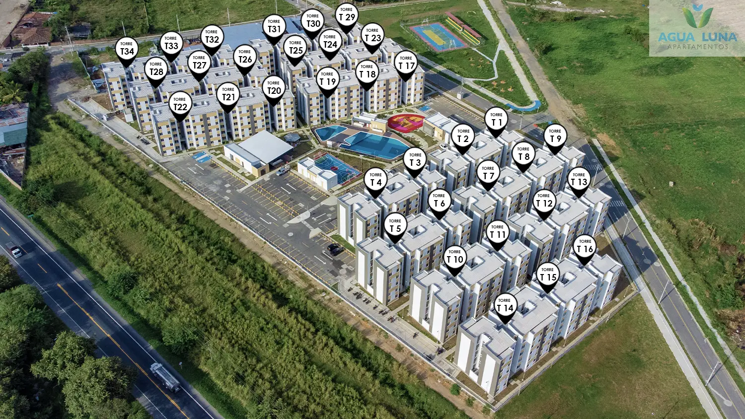 Foto del proyecto Agua Luna en avance de obra Septiembre de 2025