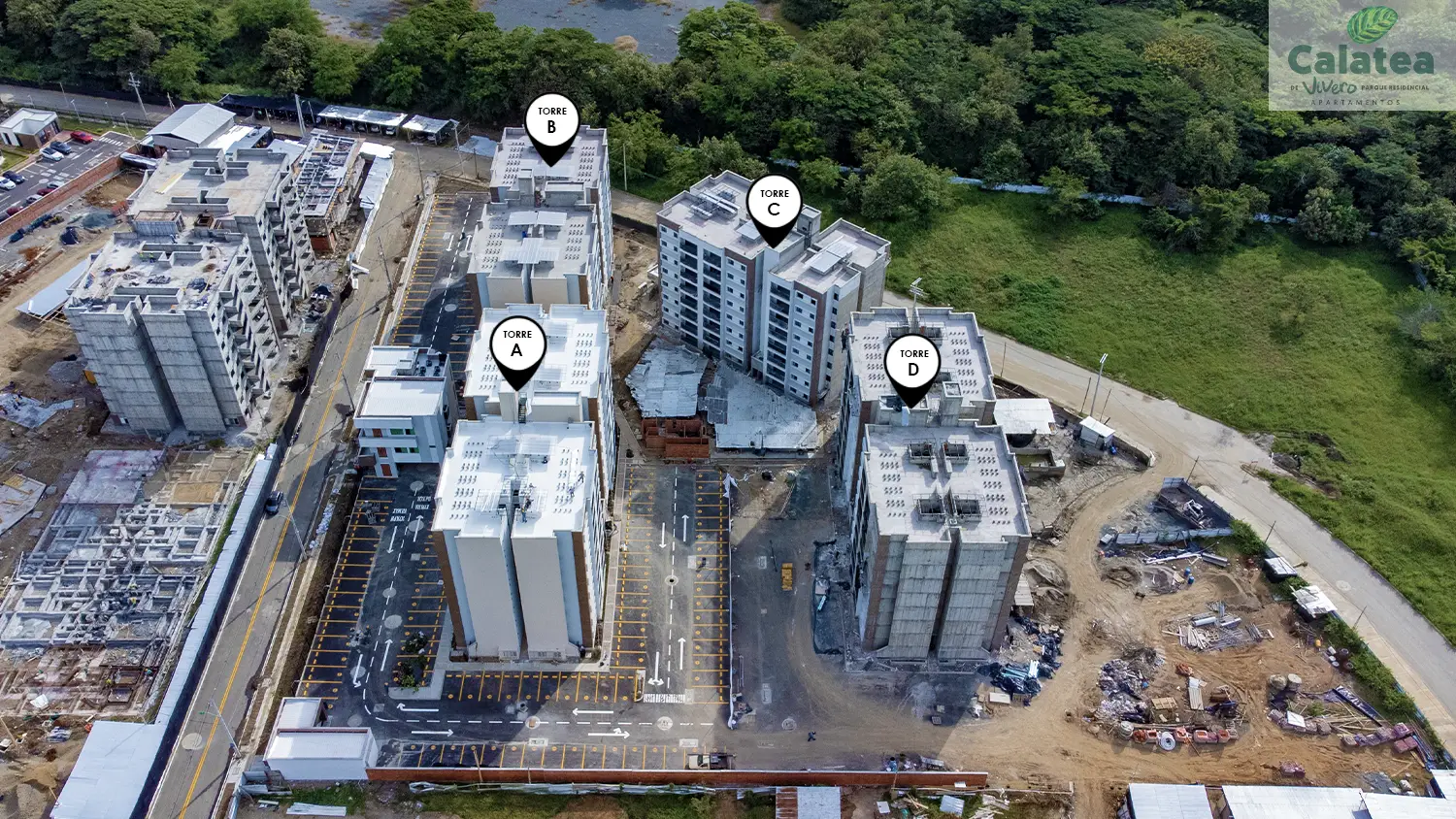 Foto del proyecto Calatea en avance de obra septiembre de 2025