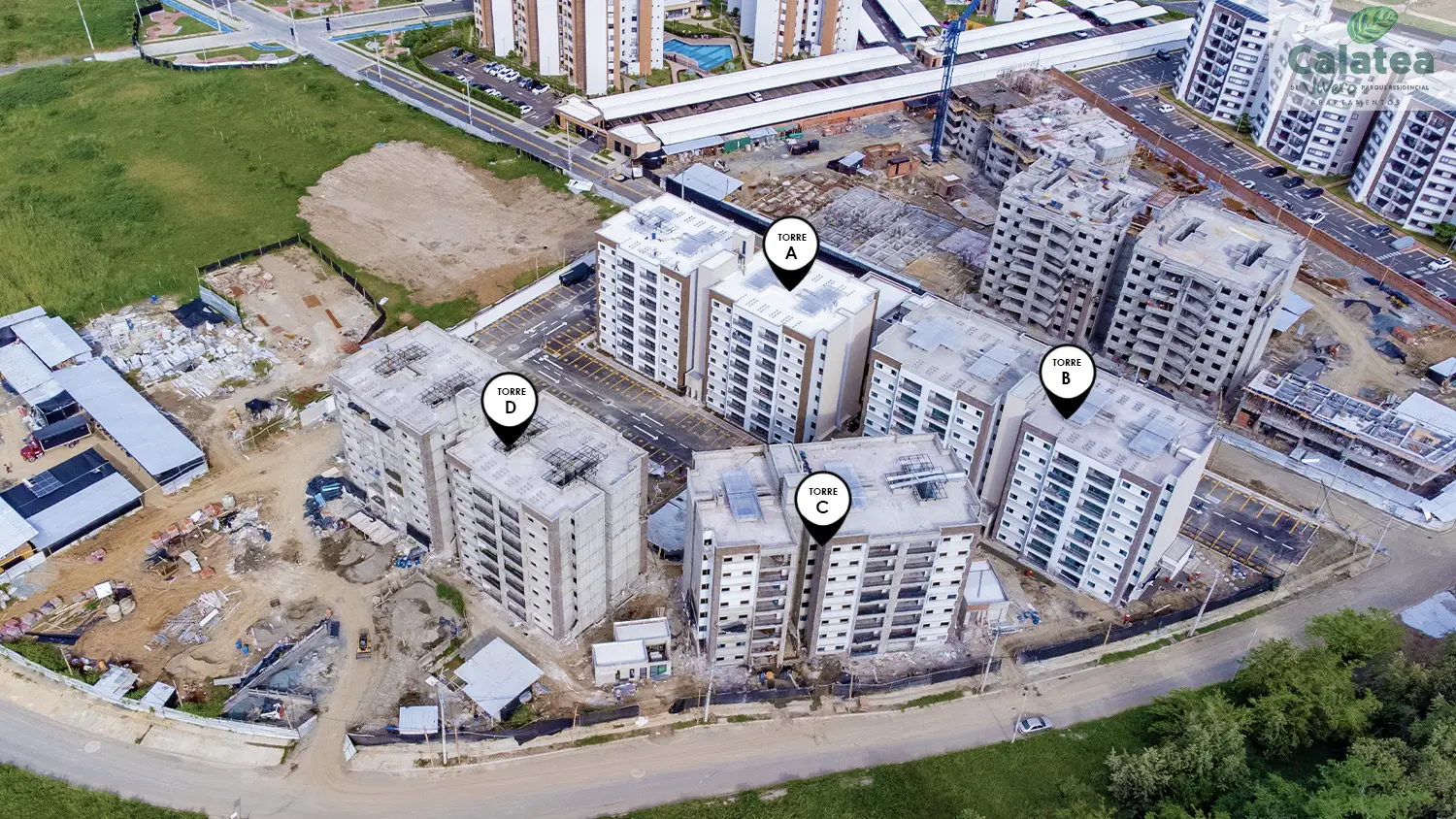 Foto del proyecto Calatea en avance de obra septiembre de 2025