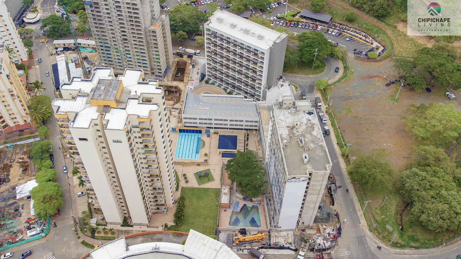 Foto del proyecto Chipichape Living en avance de obra septiembre de 2025