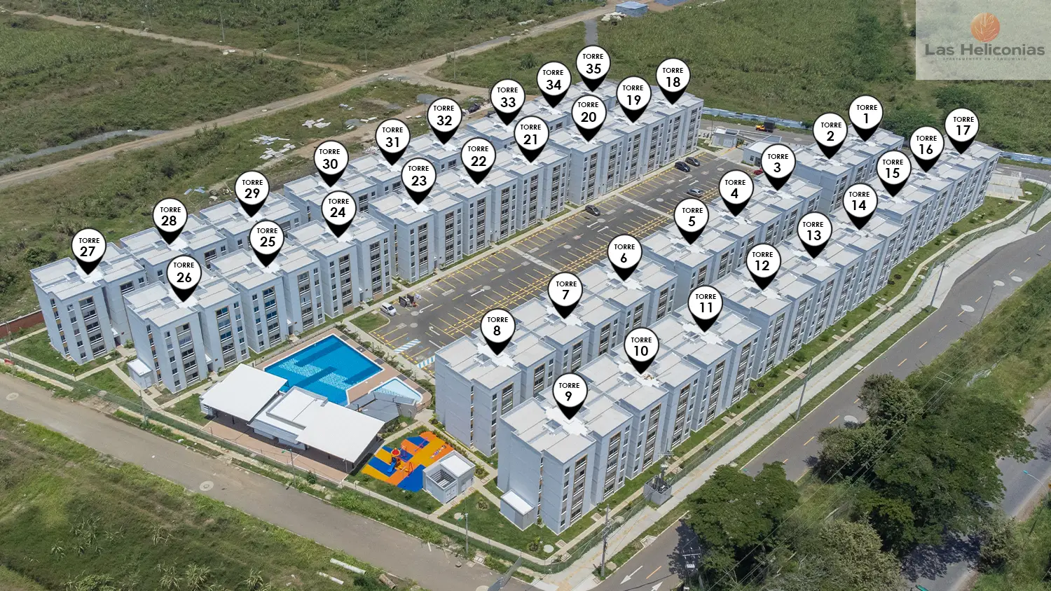 Foto del proyecto Heliconias en avance de obra septiembre de 2025