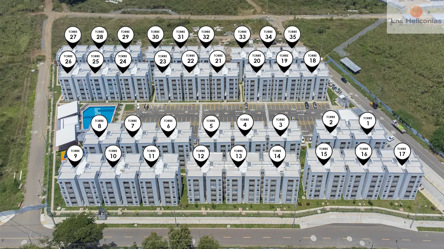 Foto del proyecto Heliconias en avance de obra septiembre de 2025