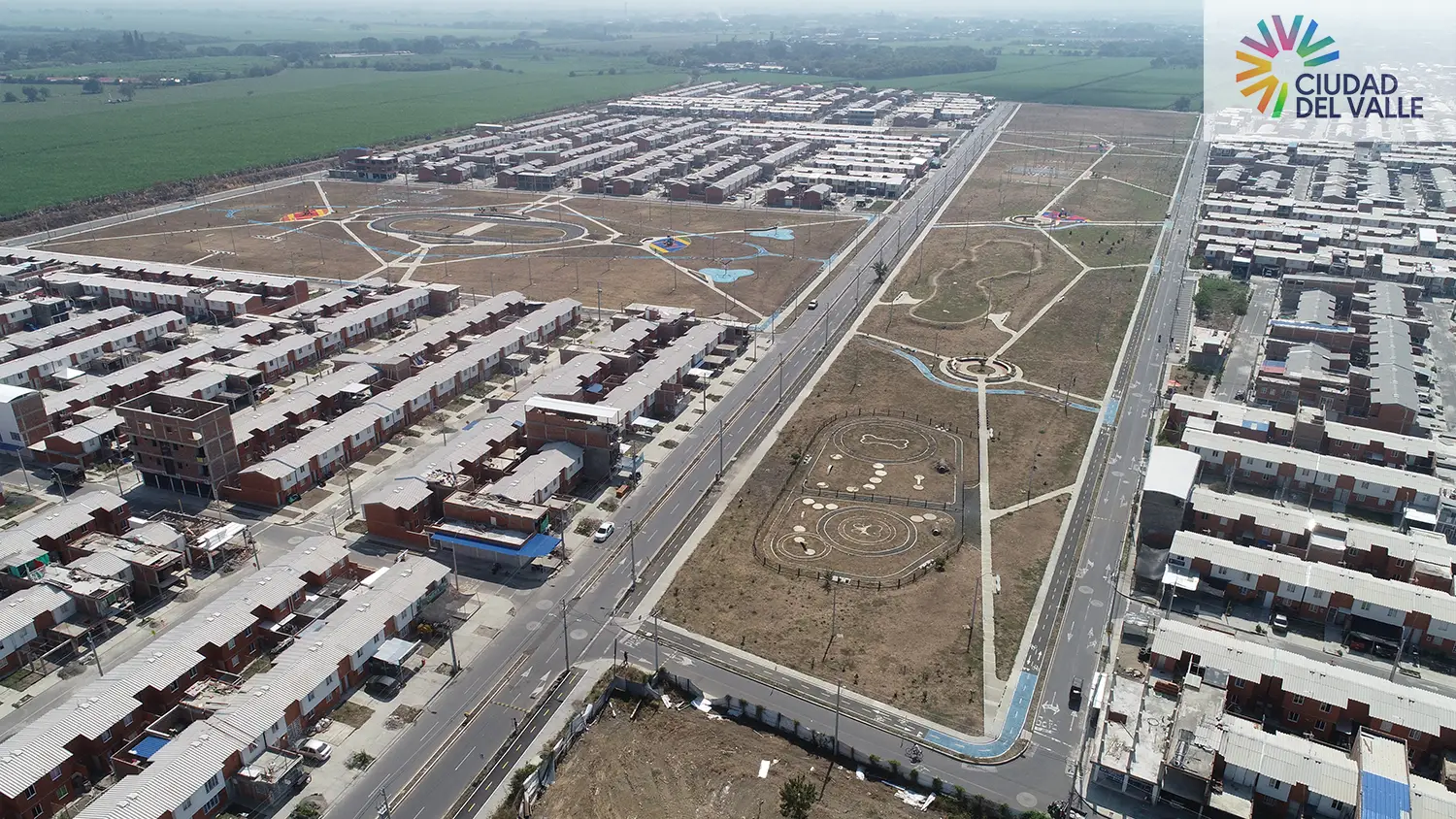 Foto del Macroproyecto Ciudad del Valle en avance de obra Septiembre de 2024