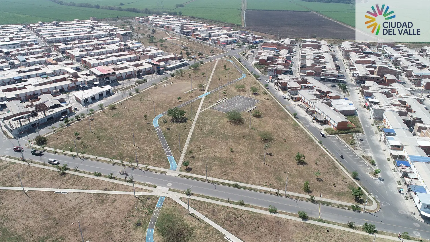 Foto del Macroproyecto Ciudad del Valle en avance de obra Septiembre de 2024