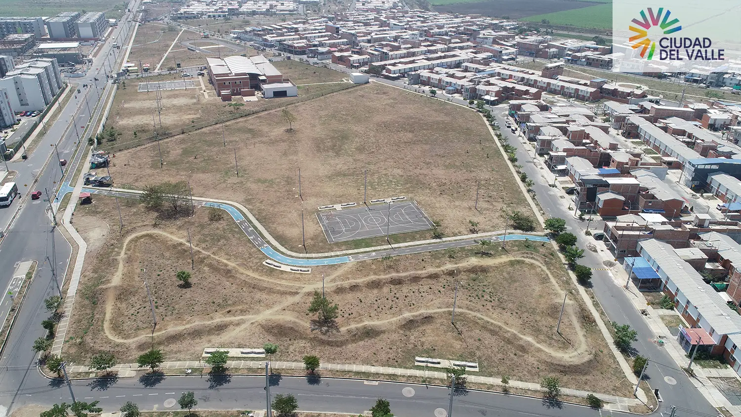 Foto del Macroproyecto Ciudad del Valle en avance de obra Septiembre de 2024